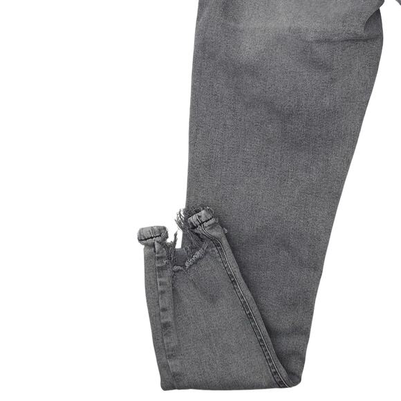 Topshop Jeans Womens 2 Gray Ankle Skinny Distressed Jamie - Picture 13 of 14